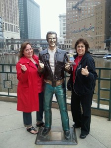 Wendy Jane Carriker and the fonz